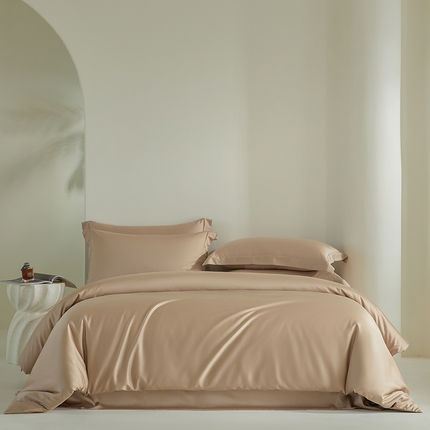 91家纺网 家纺一手货源 找家纺 （总）618家纺 2025新款60SA类100支纯色系列进口兰精天丝四件套