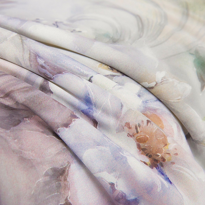 91家纺网 家纺一手货源 找家纺 睡棉坊2025新款数码印花高克重凉感丝夏凉被呱呱被10%大豆纤维填充带质检报告 国色东方