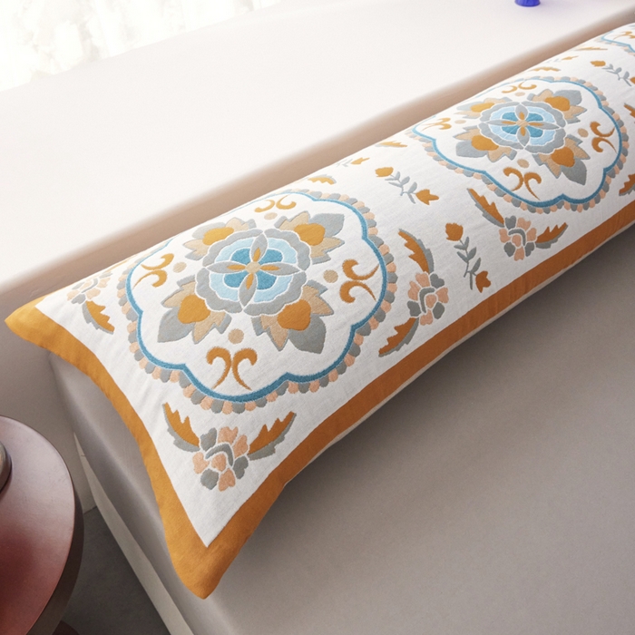 91家纺网 家纺一手货源 找家纺 爱港家纺 2025新款全棉纱布长枕套，双人 单人 情侣款纯棉枕套 花团锦簇