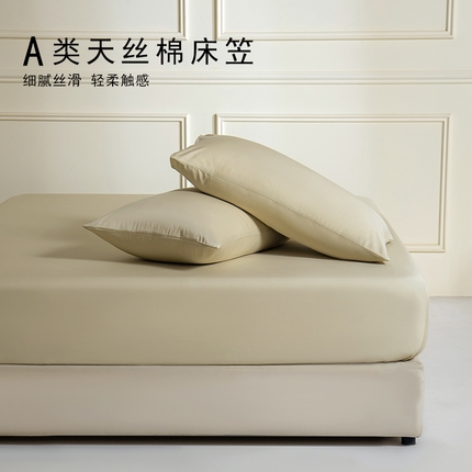 91家纺网 家纺一手货源 找家纺 Mr.pig猪先生水洗棉 2025新款A类超柔天丝棉纯色单床笠 水竹绿