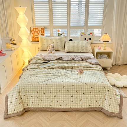 91家纺网 家纺一手货源 找家纺 （总）雅萱家纺  2025新款全棉夏被套件