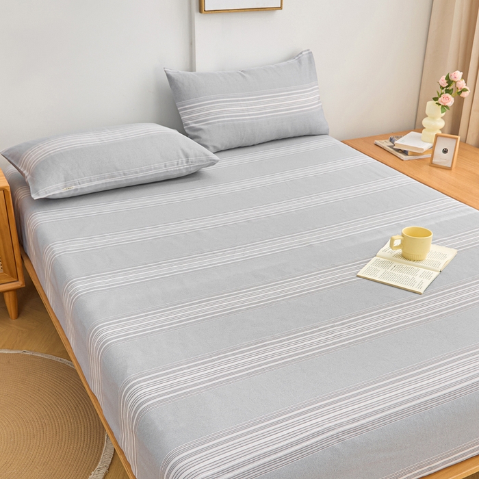 91家纺网 家纺一手货源 找家纺 首爱2025新款原棉老粗布床笠支持特殊规格定制 常年不断货 大批量供应  淡雅