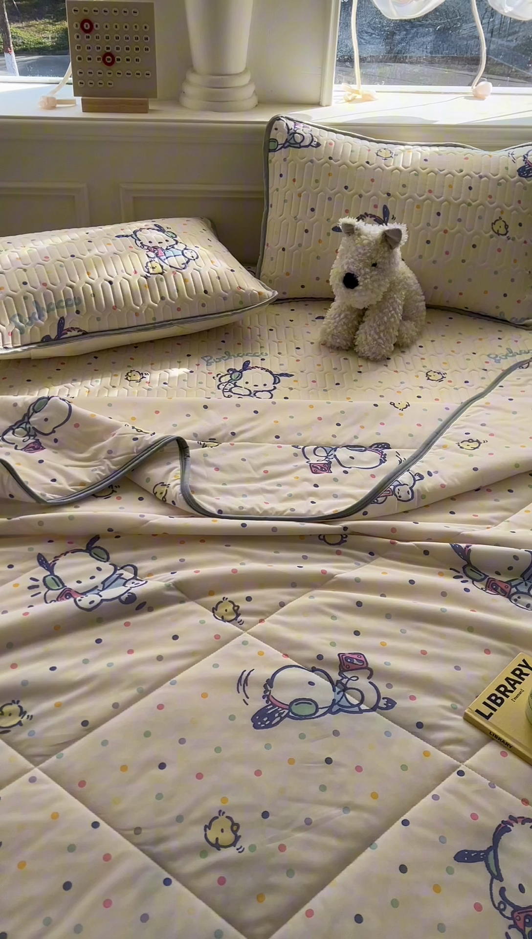 91家纺网 家纺一手货源 找家纺 希诺2025春夏新款小版三丽鸥凉感夏被夏凉被空调被 动感帕恰狗