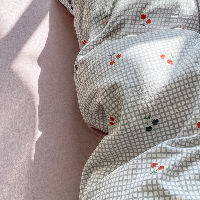 91家纺网 家纺一手货源 找家纺 富缦庭2025新款A类针织双层纱四件套格格情缘