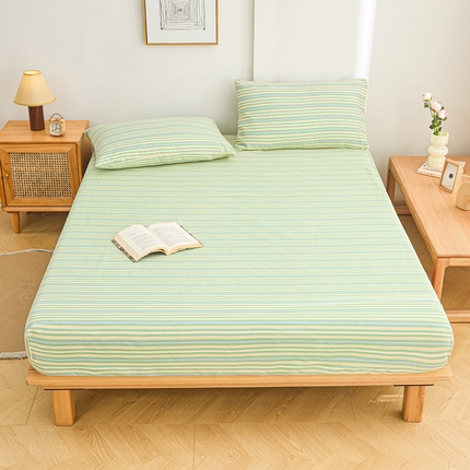 首爱2025新款原棉老粗布床笠支持特殊规格定制 常年不断货 大批量供应  果绿条