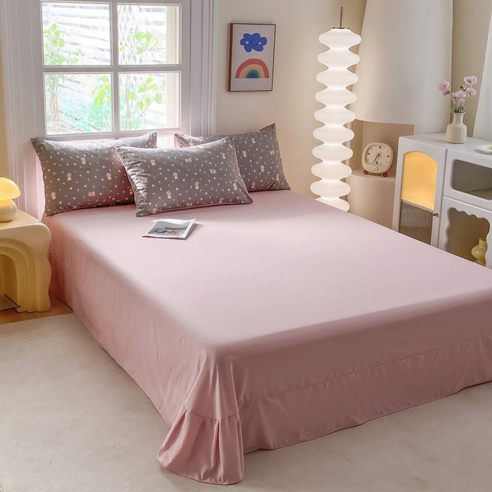 91家纺网 家纺一手货源 找家纺 富缦庭2025新款A类针织双层纱四件套米洛狗