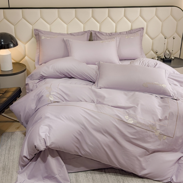 91家纺网 家纺一手货源 找家纺 （总）U品汇  2025新款纯棉全棉长绒棉刺绣绣花高端礼盒四件套-叶夕