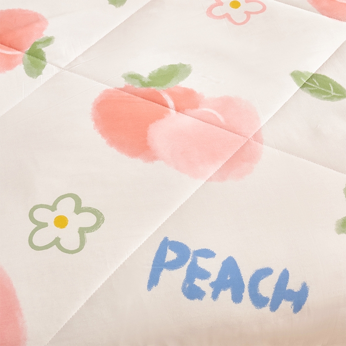 91家纺网 家纺一手货源 找家纺 羽梦家纺2025新款新疆棉花全棉夏凉被 水蜜桃