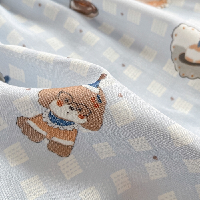 91家纺网 家纺一手货源 找家纺 博雅 2025新款全棉A类双层纱床笠 萌宠乐园