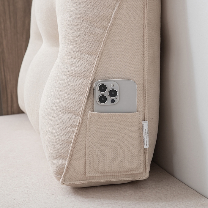 91家纺网 家纺一手货源 找家纺 美达人2025新款韩国绒三角靠背 三角单人 奶油白