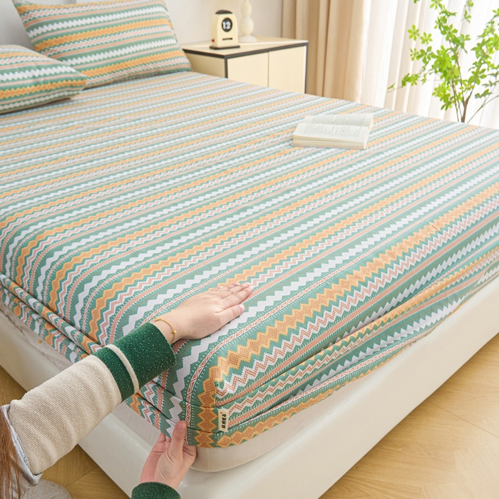 91家纺网 家纺一手货源 找家纺 首爱2025新款原棉老粗布床笠支持特殊规格定制 常年不断货 大批量供应  向往条致