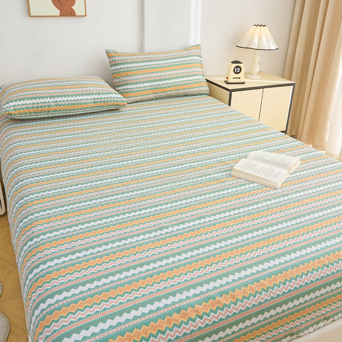 91家纺网 家纺一手货源 找家纺 首爱2025新款原棉老粗布床笠支持特殊规格定制 常年不断货 大批量供应  向往条致