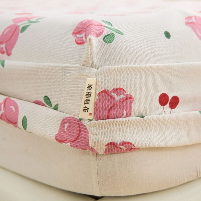 91家纺网 家纺一手货源 找家纺 首爱2025新款原棉老粗布床笠支持特殊规格定制 常年不断货 大批量供应  玫瑰小兔