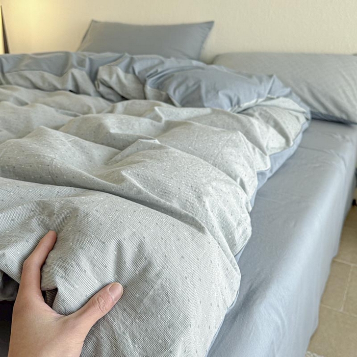 91家纺网 家纺一手货源 找家纺 ab家纺 2025新款小碎花三层纱 波尔卡-兰