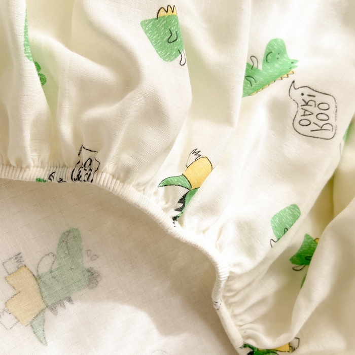 91家纺网 家纺一手货源 找家纺 博雅 2025新款全棉A类双层纱床笠 酷酷龙