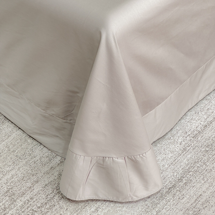 91家纺网 家纺一手货源 找家纺 U品汇  2025新款纯棉全棉长绒棉刺绣绣花高端礼盒四件套-叶夕 花晨叶夕-银灰