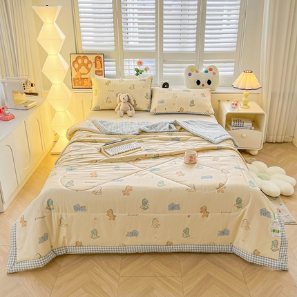 91家纺网 家纺一手货源 找家纺 （总）雅萱家纺  2025新款全棉夏被套件