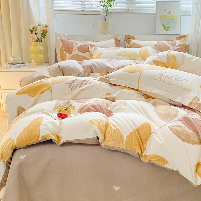 91家纺网 家纺一手货源 找家纺 直播2024新款斜纹磨毛印花四件套植物羊绒套件蒂诺情怀