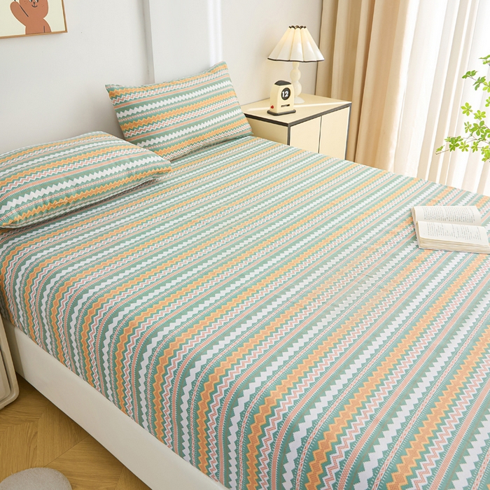 91家纺网 家纺一手货源 找家纺 首爱2025新款原棉老粗布床笠支持特殊规格定制 常年不断货 大批量供应  向往条致