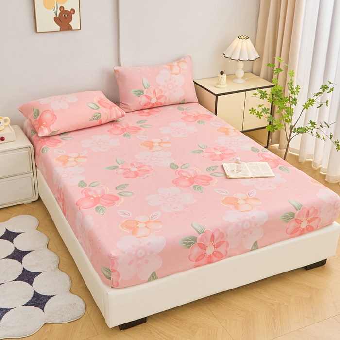 91家纺网 家纺一手货源 找家纺 首爱2025新款原棉老粗布床笠支持特殊规格定制 常年不断货 大批量供应  面朝花海