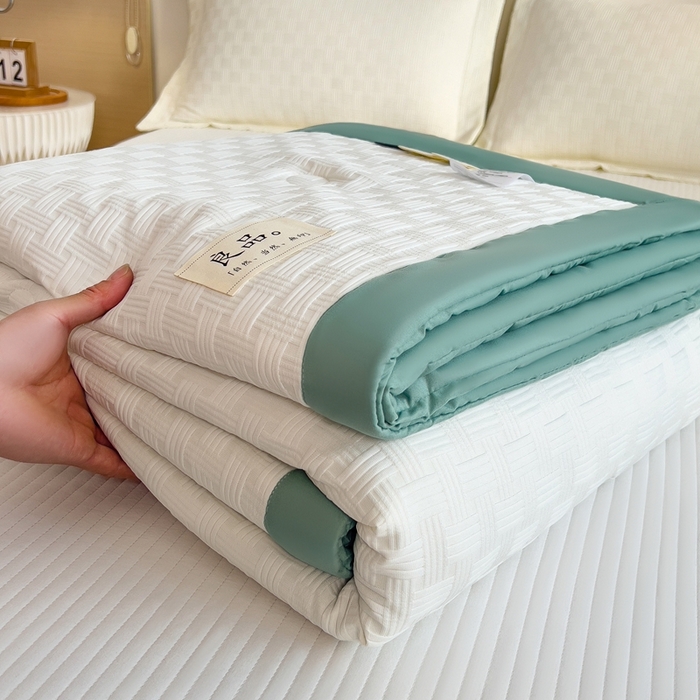 91家纺网 家纺一手货源 找家纺 （总）斯尔顿 2025新款华夫格凉感多功能夏凉被