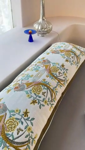 91家纺网 家纺一手货源 找家纺 爱港家纺 2025新款全棉纱布长枕套，双人 单人 情侣款纯棉枕套 百鸟之王