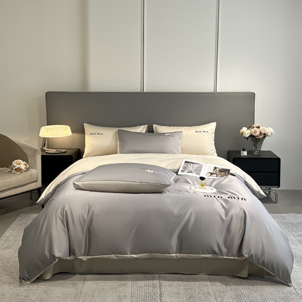 91家纺网 家纺一手货源 找家纺 （总）大麦乐田 2025新品珍珠棉达芙刺绣四件套