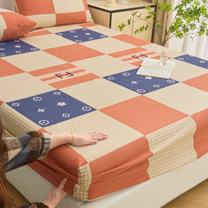 91家纺网 家纺一手货源 找家纺 首爱2025新款原棉老粗布床笠支持特殊规格定制 常年不断货 大批量供应  简尚