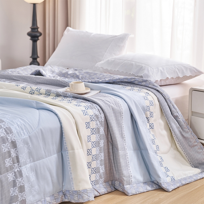 91家纺网 家纺一手货源 找家纺 羽梦家纺2025新款新疆棉花全棉夏凉被 梦想天空