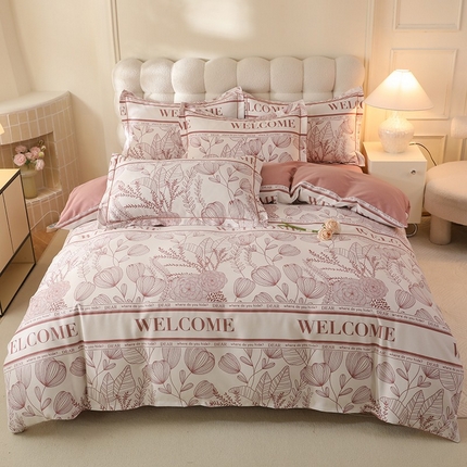 91家纺网 家纺一手货源 找家纺 （总）幸嘉轩 2025新款全棉喷气加厚磨毛印花四件套