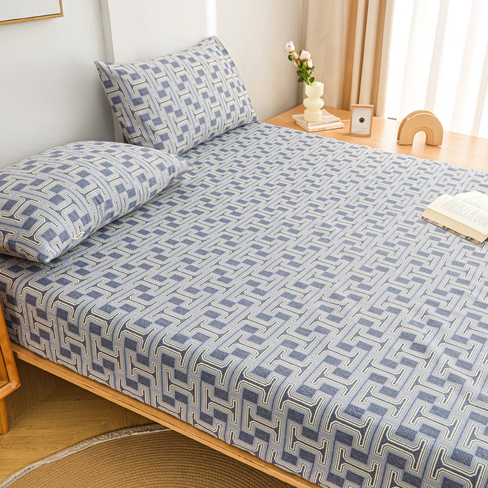 91家纺网 家纺一手货源 找家纺 首爱2025新款原棉老粗布床笠支持特殊规格定制 常年不断货 大批量供应  时尚风