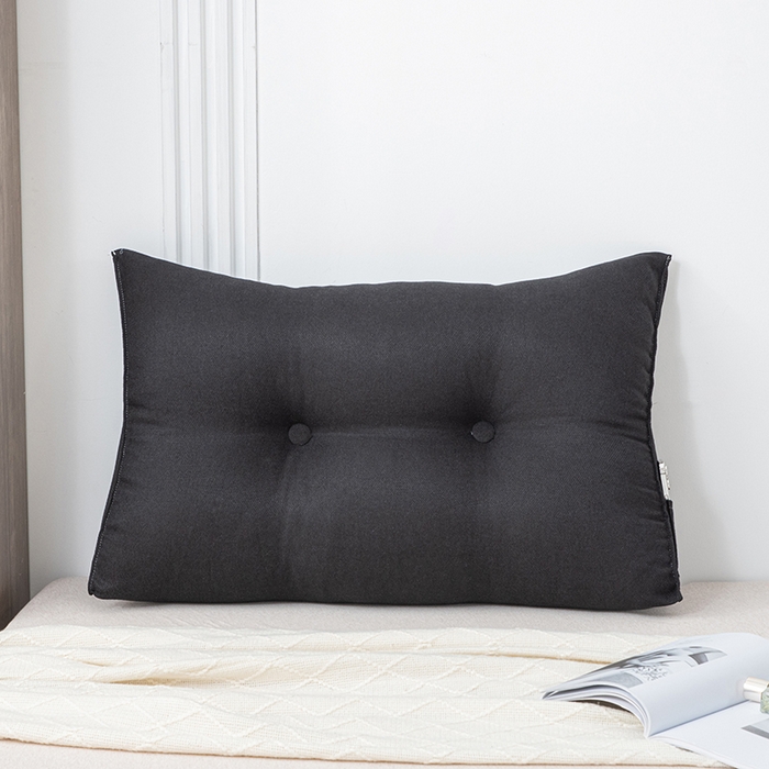 91家纺网 家纺一手货源 找家纺 美达人2025新款韩国绒三角靠背 三角单人  黑灰