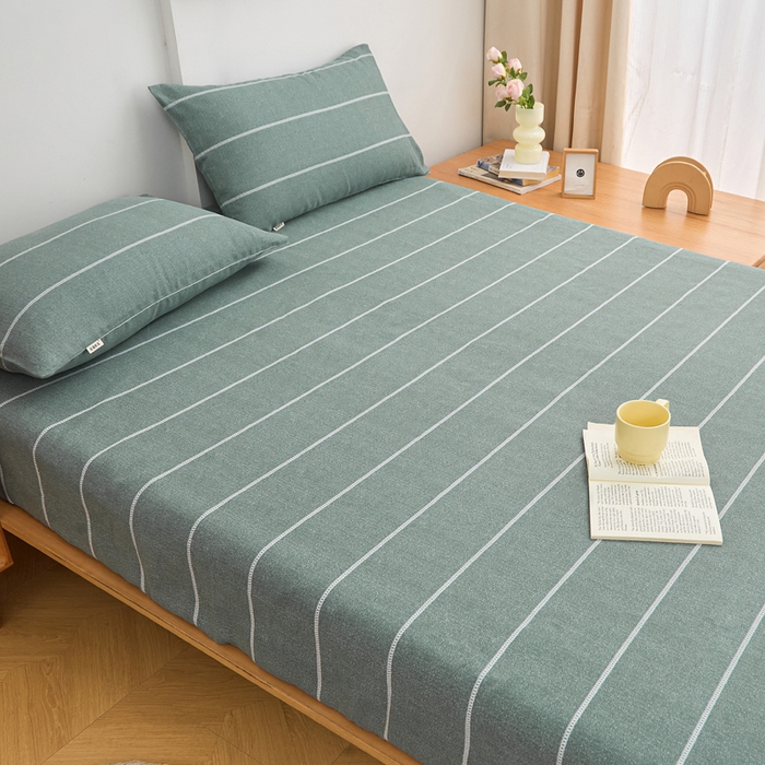 91家纺网 家纺一手货源 找家纺 首爱2025新款原棉老粗布床笠支持特殊规格定制 常年不断货 大批量供应  初见