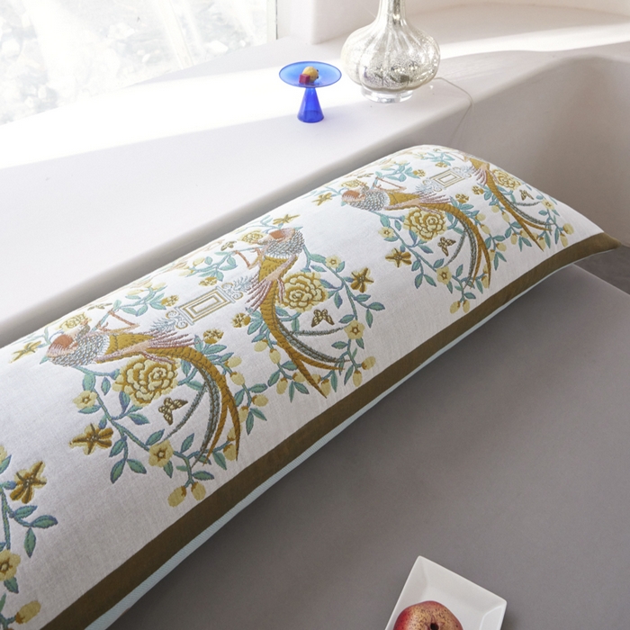 91家纺网 家纺一手货源 找家纺 爱港家纺 2025新款全棉纱布长枕套，双人 单人 情侣款纯棉枕套 百鸟之王