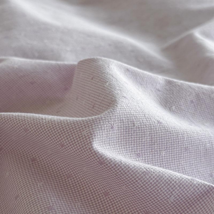 91家纺网 家纺一手货源 找家纺 ab家纺 2025新款小碎花三层纱 波尔卡-紫