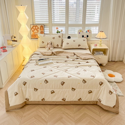 91家纺网 家纺一手货源 找家纺 （总）雅萱家纺  2025新款全棉夏被套件