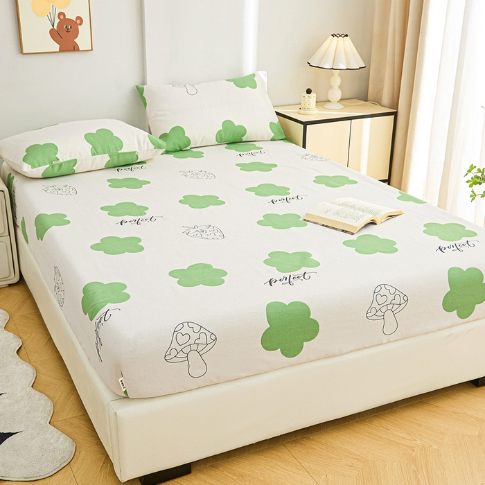 91家纺网 家纺一手货源 找家纺 首爱2025新款原棉老粗布床笠支持特殊规格定制 常年不断货 大批量供应  小花朵朵