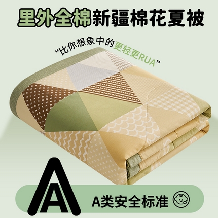 91家纺网 家纺一手货源 找家纺 （总）暖阳 【同款地板价】2025年新款全棉印花棉花夏被四件套被子被芯