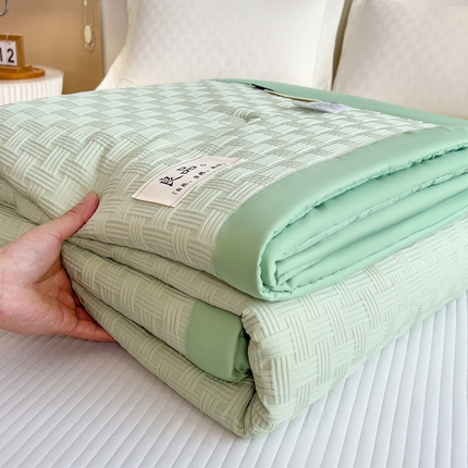 91家纺网 家纺一手货源 找家纺 （总）斯尔顿 2025新款华夫格凉感多功能夏凉被