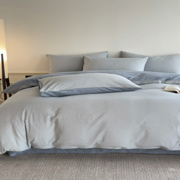 91家纺网 家纺一手货源 找家纺 ab家纺 2025新款小碎花三层纱 波尔卡-兰