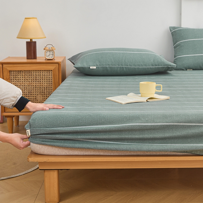 91家纺网 家纺一手货源 找家纺 首爱2025新款原棉老粗布床笠支持特殊规格定制 常年不断货 大批量供应  初见