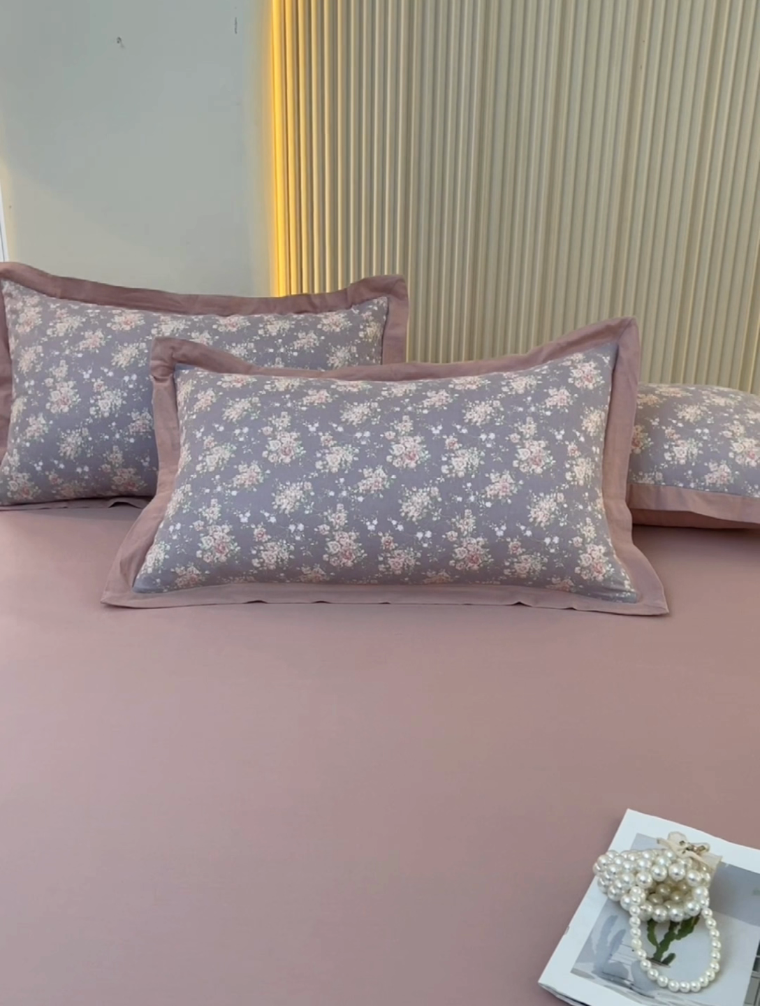 91家纺网 家纺一手货源 找家纺 缦彩 【加微信送买家秀】2025年纯棉母婴级双层纱双拼公主风床裙 玛德琳娜