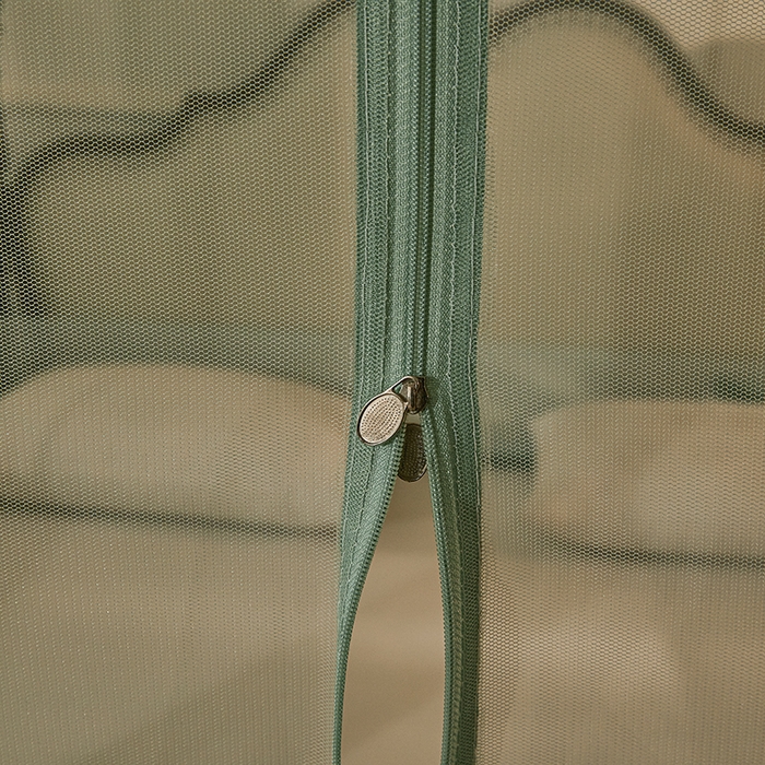 91家纺网 家纺一手货源 找家纺 青竹苑2025新款花边款床笠底防摔坐床蚊帐-伊甸园 伊甸园-瓦松绿