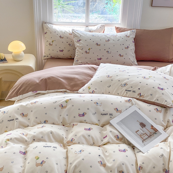 91家纺网 家纺一手货源 找家纺 （总）富缦庭2025新款A类针织双层纱四件套