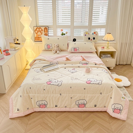 91家纺网 家纺一手货源 找家纺 （总）雅萱家纺  2025新款全棉夏被套件