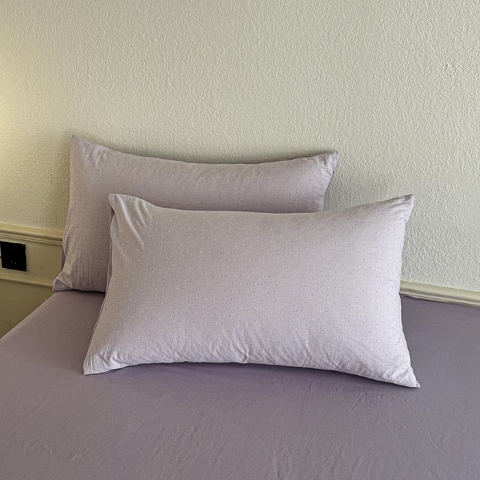 91家纺网 家纺一手货源 找家纺 ab家纺 2025新款小碎花三层纱 波尔卡-紫