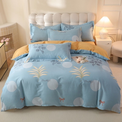 91家纺网 家纺一手货源 找家纺 （总）幸嘉轩 2025新款全棉喷气加厚磨毛印花四件套