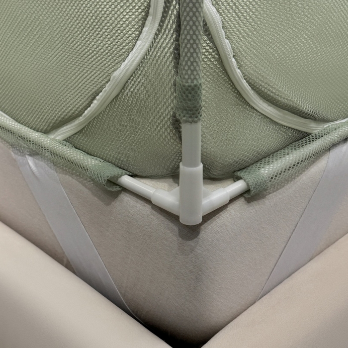 91家纺网 家纺一手货源 找家纺 卓尔居 2025绗绣编织防摔蚊帐-夏至 夏至-绿