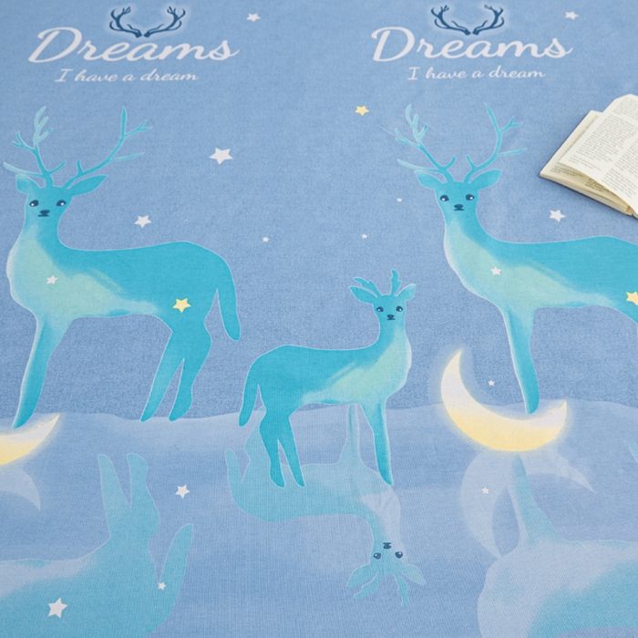 91家纺网 家纺一手货源 找家纺 首爱2025新款原棉老粗布床笠支持特殊规格定制 常年不断货 大批量供应  梦幻小鹿