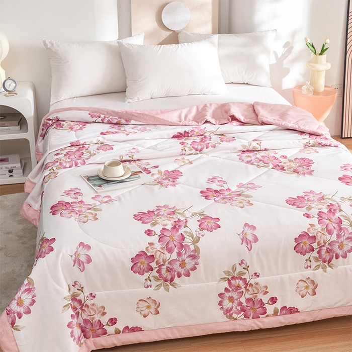 91家纺网 家纺一手货源 找家纺 羽梦家纺2025新款新疆棉花全棉夏凉被 魅力生活